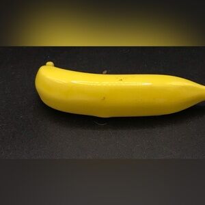 Vintage Ceramic Banana Bead Craft Macrame Beadwork